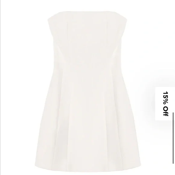 A.L.C. Chic Strapless White dress 
Elsie Strapless Mini Dress - Picture 5 of 8